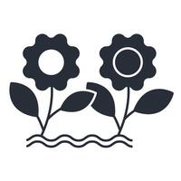 flower icon. .Editable stroke.linear style sign for use web design,logo.Symbol illustration. vector