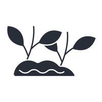 Sprout icon. .Editable stroke.linear style sign for use web design,logo.Symbol illustration. vector