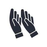 Garden Gloves icon. .Editable stroke.linear style sign for use web design,logo.Symbol illustration. vector