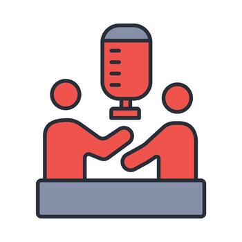 podcast icono. .editable trazo.lineal estilo firmar para utilizar web diseño,logotipo.símbolo ilustración. vector