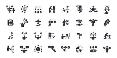 Choice icon set..Editable stroke.linear style sign for use web design,logo.Symbol illustration. vector