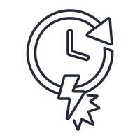 instant access icon. .Editable stroke.linear style sign for use web design,logo.Symbol illustration. vector