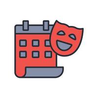 calendar icon. .Editable stroke.linear style sign for use web design,logo.Symbol illustration. vector