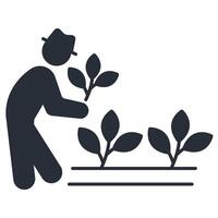 cultivation icon. .Editable stroke.linear style sign for use web design,logo.Symbol illustration. vector
