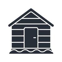 Shed icon. .Editable stroke.linear style sign for use web design,logo.Symbol illustration. vector