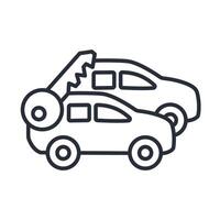 Car rental icon. .Editable stroke.linear style sign for use web design,logo.Symbol illustration. vector