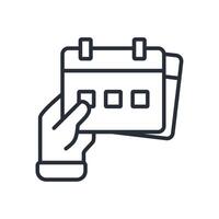 instant booking icon. .Editable stroke.linear style sign for use web design,logo.Symbol illustration. vector