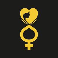Women Heart Shapes trendy artwork charming abstract illustration colorful useable design vector