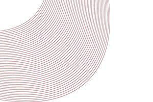 simple abstract red color half circle wavy line pattern a red line that is drawn in a circle vector