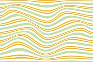 simple abstract orange light green color horizontal wavy line pattern a green and yellow striped pattern with a green background vector