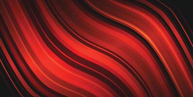 red wavy lines abstract background vector