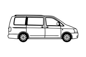 Van Line Sketch vector