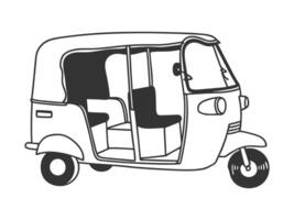 Silhouette Ride Sketch vector