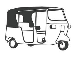 Rickshaw Minimal Design vector