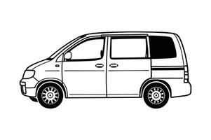Van Sketch Simplicity vector
