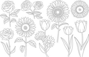 Bloom Essence Drawing vector