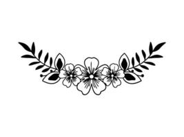 Elegant Minimalistic Botanical Silhouettes for Feminine Design vector
