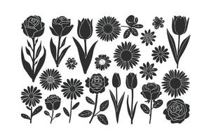 Graceful Line Bloom vector