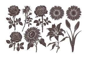 Minimal Bloom Art vector