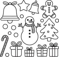 Christmas design elements vector