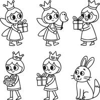 A Charming Coloring Collection vector
