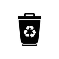 Recycle bin icon. Trash Can icon illustration vector