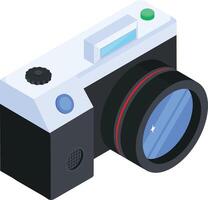 Isometric 3D Camera Icon vector