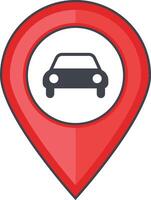 Vehicle Location and Navigation Symbol vector