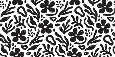 Abstract floral shape seamless pattern. Abstract modern floral leaf texture shape background. Organic modern boho nature contemporary seamless pattern. vector