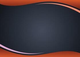 Abstract background, curved shapes, orange and gray color scheme vector