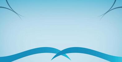 Abstract background, curved blue lines, symmetrical design vector