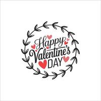 Happy Valentines Greeting for Print Projects vector