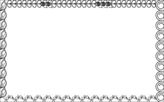 A frame with a border and a borderless design vector