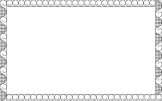 A frame with a border and a border pattern vector