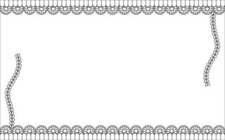 A frame with lace on it vector