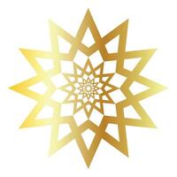 Golden star premium design on black background vector