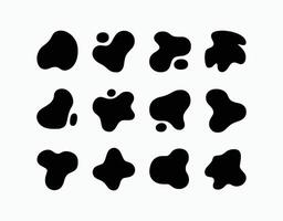 Blob Shape Silhouette Collection vector