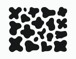 Soft Shape Silhouette Collection Template vector