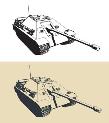 Heavy German self-propelled artillery unit of wwii