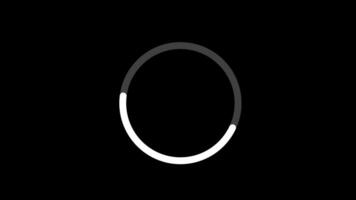 Loading circle animation on white background. Round loading animation. Motion graphic. 4K 30 frames per second video