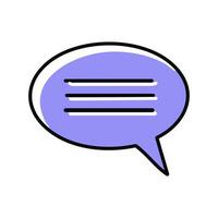 Chat bubble icon. Dialog chat sign. Speech bubble symbol. illustration vector