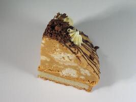 Spekkoek Cake on Plate with Tableware and Ingredients photo