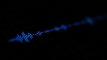 blue color audio spectrum animation. music visualizer background motion video