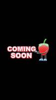 3D Strawberry Fruit Character With Coming Soon Text, Suitable For Announcements, Promotions, And Marketing Campaigns. Transparent Background. Alpha Background. Looping Animation. video