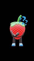 3D Strawberry Fruit Character With Question Marks Thinking And Pondering Suitable For Problem Solving And Decision Making Concepts. Transparent Background. Alpha Background. Looping Animation. video