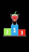 3D Strawberry Fruit Character Standing On Podium With Medal Suitable For Leadership And Achievement Presentations. Transparent Background. Alpha Background. Looping Animation. video