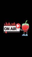 3D Strawberry Fruit Character Announcing On Air Message With Play Icon Perfect For Live Streams And Broadcasting Themes. Transparent Background. Alpha Background. Looping Animation. video