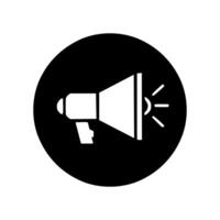 Megaphone icon. Loudspeaker symbol. Flat design style. vector