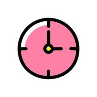 Clock Icon. Modern flat design style icon. illustration. vector