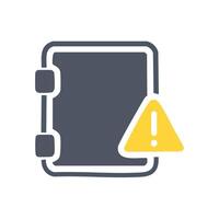 Warning icon on white background for graphic and web design, Modern simple sign. vector